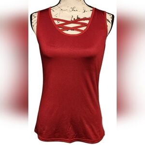 Cute Crisscross Sleeveless Blouse
